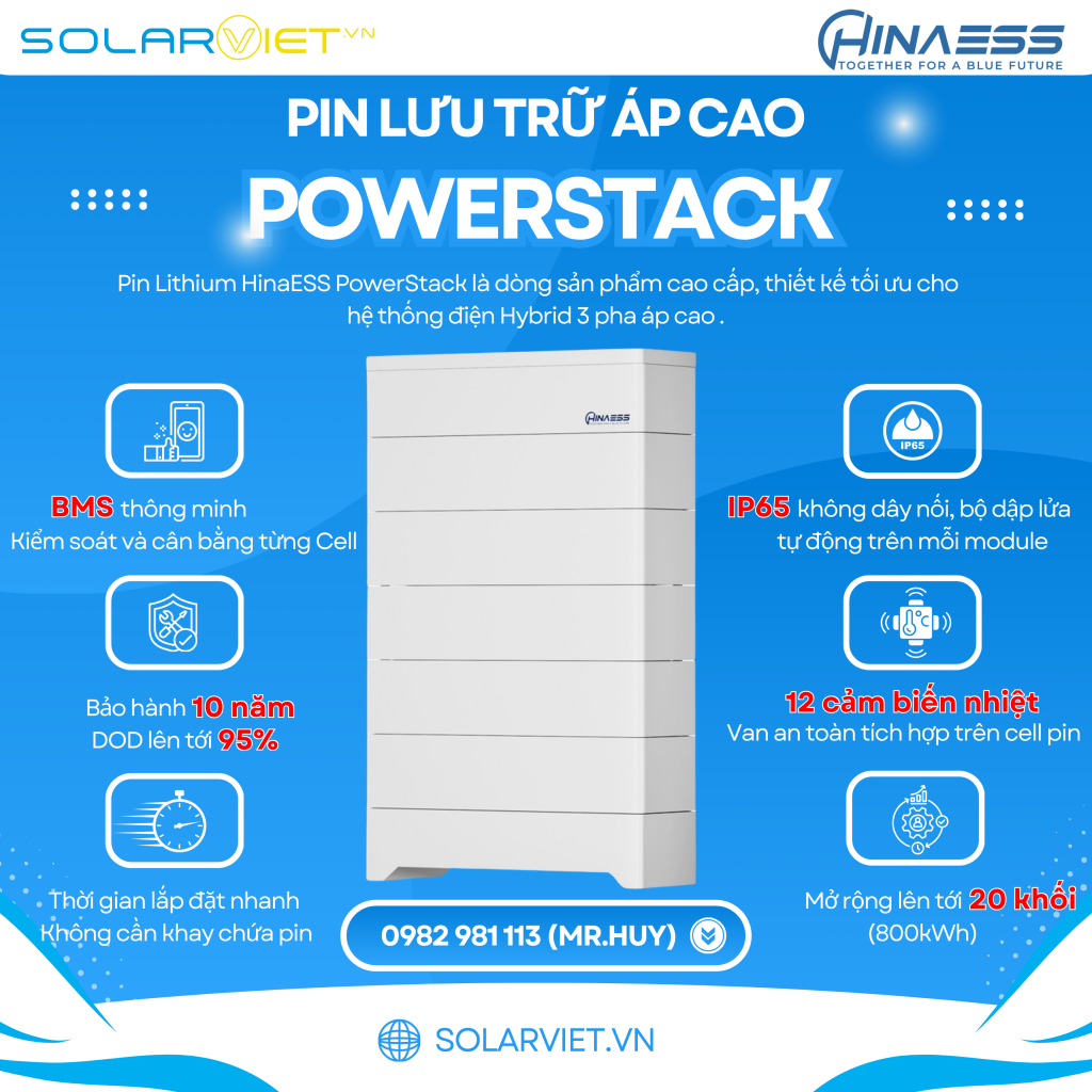 POWERSTACK - GIẢI PHÁP ĐỘT PHÁ TRONG PHÂN KHÚC PIN LƯU TRỮ ÁP CAO ...